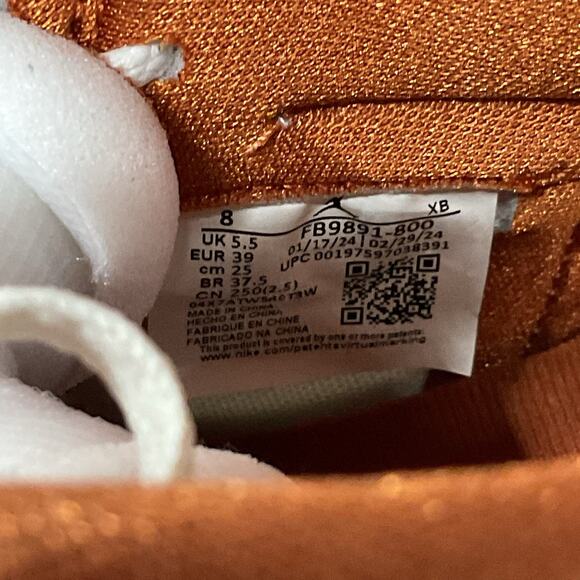 Nike Women's Air Jordan 1 High Method Of Make Desert Orange Size 8 mens 6.5 - Picture 5 of 6